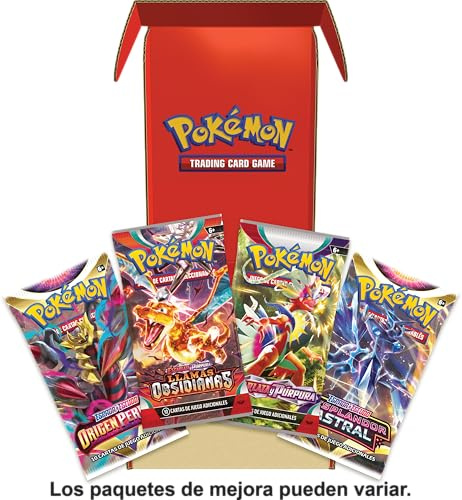 Pokémon Lote de Paquetes de Mejora de JCC Pokémon (4 Paquetes de Mejora, 40 Cartas en Total) (Puede Contener Paquetes de Mejora duplicados) Este es un Producto en español.