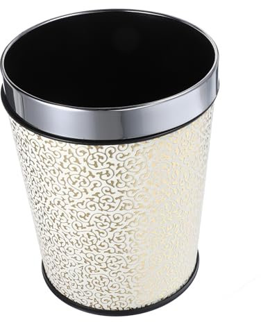 Uonlytech Poubelle chinoise rétro ordures poubelle marron poubelle avec bac de salle de bain grand poubelle rétro poubelles pour salle de bain poubelle ancienne poubelle ménagère Plastique