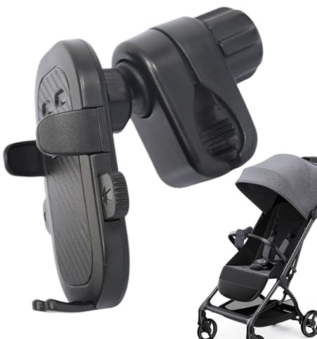 Support de téléphone pour scooter électrique - Support pour appareil mobile - Étagère de serrage réglable - Accessoires de montage sur guidon, support Push Cart pour navigation, pendule, vélo