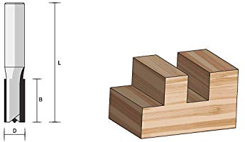 FAMAG Nutfräser mit Stirnschneide HM 10x32x63mm, Schaft 8mm - 3167.010
