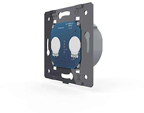 Luxus-Time Glas Touch Schalter Lichtschalter Funkschalter Steckdosen Wechselschalter Blenden Glasrahmen uvm in weiß (Modul: Serienschalter VL-C702)