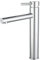 VALAZ Grifo Lavabo Cromado Alto Pica | Grifo Monomando Lavabo, Mezclador Agua Fría y Caliente, Ahorro de Agua | Instalación Facil y Rápida | Latón, Inoxidable, Elegante, Caño Recto, Serie Palancia