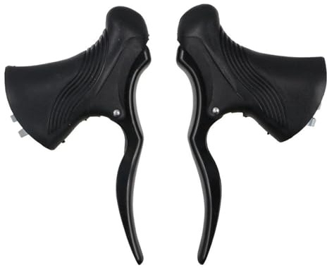 GUDEKIKL 1 Pair Bicycle Brake Levers, Aluminum Alloy Cycling Brake Handlebar, Fit 22.2-23.8mm Mountain Bike Brake Lever, Brake Handle Accessories for Most Bicycles