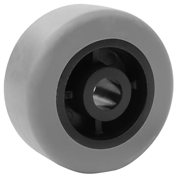 Seitenrolle Möbelrolle Transportrolle Containerrolle Bettkastenrolle Vollgummi Ø 29 mm - 5 Stück