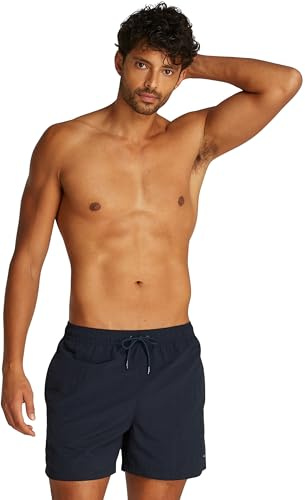 Tommy Hilfiger Short de Bain Homme Medium Drawstring avec Logo, Bleu (Desert Sky), L