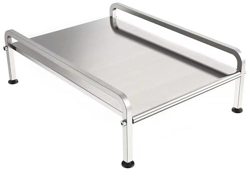 tapa encimera gas Placa protectora de acero inoxidable para placa de gas, soporte para cocina de inducción con asa, estante de almacenamiento para encimera(33x47cm/13x18.5in)