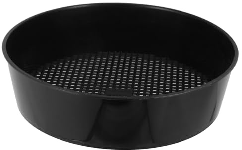Toyvian Pantalla De Suelo De Plástico para Exteriores Bandeja De Tamizado Redonda Tamiz De Malla Clasificador Tamiz De Rocas Herramienta De Jardinería para Tamizar Tierra y Grava Pequeña j