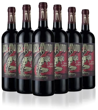 Laithwaites Red Wine (Rex Mundi Shiraz Grenache), Case of 6 Bottles (75cl) - 13% ABV - Pays d'Oc IGP - Case of French Medium to Full Bodied Red Wine - Spicy Black Fruit