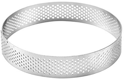 Melitt 20 cm Rotondo In Acciaio Torta Foro Stampo Mousse Torta Crostata Pizza Dessert Decorazione FAI DA TE Stampo Cottura