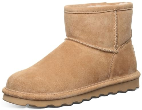 Bearpaw Alyssa Damen Stiefelette in mehreren Farben, Damen-Stiefelette, Schlupfstiefel, bequemer Winterstiefel, iced-coffe, 38 EU