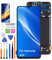 HLYGZX Ersatz Display für Samsung Galaxy A70 LCD Bildschirm, A705F A705W A705U Display Bildschirm Touch Digitizer Assembly Reparaturteile Kit(Schwarz mit Rahmen)