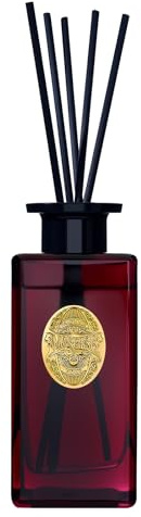 M&SENSE 300ml Diffuseur Parfum Maison|Camélia Rouge Diffuseur de Parfum avec 7 Bâtonnets|Parfum D'intérieur De pour Salle de Bain,Chambre,Salon|Reed Diffuser