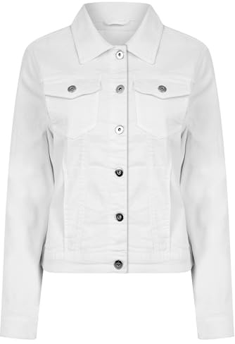 AMARA REYA Women's Stretch Cotton Lightweight Casual Denim Summer Jacket