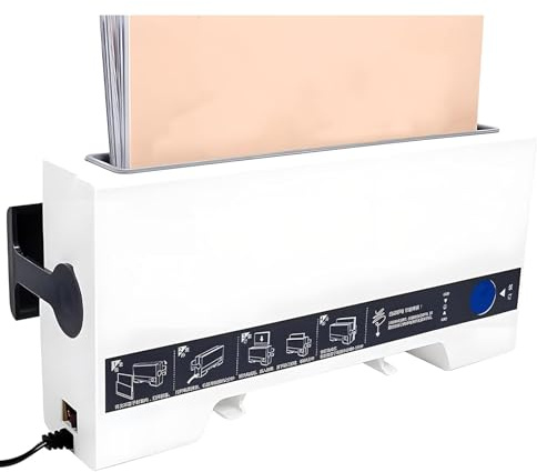 Rilegatrice Termica, Macchina Per Rilegatura A Colla Termica, Capacità Di 280 Fogli E Spessore Di Rilegatura Di 50 mm, Rilegatrice Elettrica Per Documenti A4, Casa, Ufficio E Scuola white