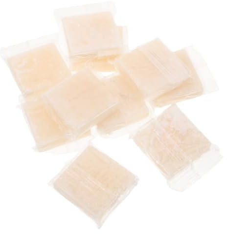 HAKIDZEL 10pcs Fire Starter Blocks, Fire Starter Cubes, Wax, White, Waterproof, Reusable, for Firewood, Campfire Cooking, Outdoor Enthusiasts
