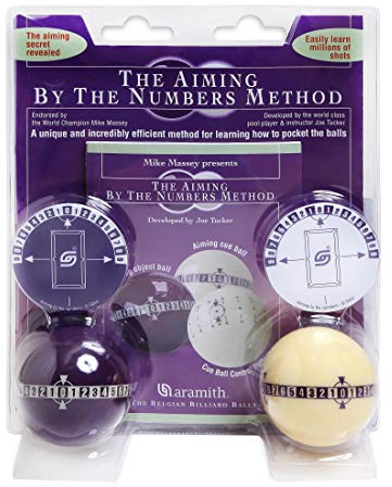 Aramith Genuine Training by The Numbers Learning/Aiming Pool/Billiards Ball Set
