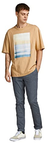 JACK & JONES Herren Jjimarco Jjfury Akm Faded Denim Noos Hose, Faded Denim, 36W / 32L EU