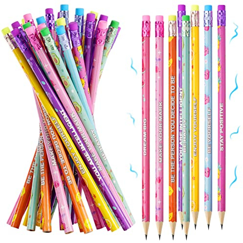 Vicloon Matite Profumate, 32pcs per Bambini con Gomma, HB Grafite, Legno con Elementi per Esami, Scuola, Ufficio, Disegno e Schizzi (stile Di Frutta)