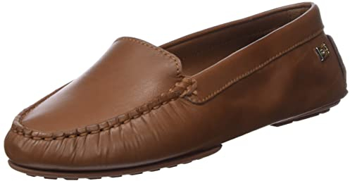 Tommy Hilfiger Damen Loafer Essential Chic Mocassin Slipper, Braun (Winter Cognac), 39