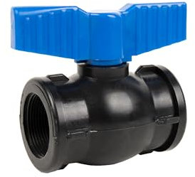 Cofan Válvula de Bola | Rosca Hembra-Hembra PP PN16 | Medida: 1 1/2 x 1 1/2