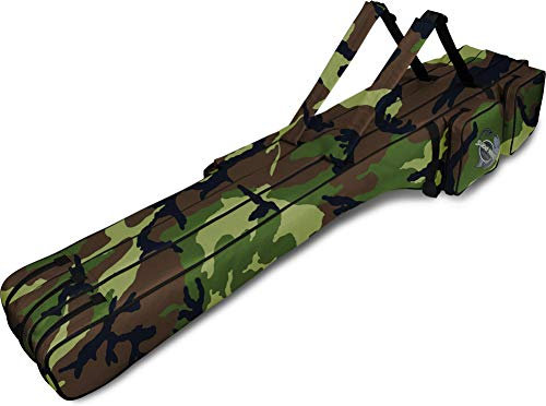 Lange Rutentasche 190 cm RodBox Triple - 3 Fächer für 6 Steckruten Farbe Woodland