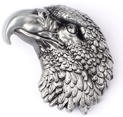 Örn Bältesspänne för män, Vintage Hawk Belt Spänne, Norra Viking Eagle Head Belt Spänne, Amerikansk Bald Eagle Belt Spänne, Cowboy Belt Buckle, Silver, O