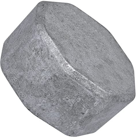 AERZETIX - C64999 - Tappo filettato femmina 2 per avvitare in ghisa - finitura zincata - tubo idraulico riscaldamento installazione sanitaria di acqua sistema di trattamento dell'acqua