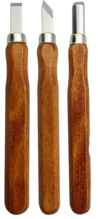 GZKDKZB Kit de Tallado de Madera, 3/12 Piezas, Mango de Madera, cincel para Tallado de Madera, Juego de Herramientas de bisturí, Cortador, Juego de Cuchillos para Tallado de Madera, Kit de
