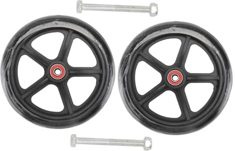 Lurrose 4 pièces Roues Avant pour de Roues de Remplacement Accessoires Robustes et Résistants pour Fauteuils Manuels Charge et Longue Durée