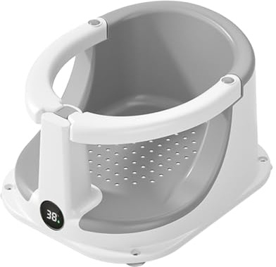 Seggiolino da bagno per bambini - sedia da bagno per neonati, supporto seduto | Assistente bagno sensore di temperatura di sicurezza adattabile per neonati, bambini piccoli viaggi a casa lavaggio quot