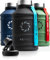 REFYLL X Edelstahl Trinkflasche Hero in 1,3-2,2L I Fitness Trinkflasche für Sport, Gym | Water Jug auslaufsicher, robust, BPA frei | + Sportdeckel (Midnight Black)