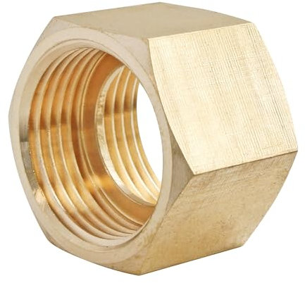 SOMATHERM FOR YOU, Manchon laiton à butée interne double femelle 20/27 - Sachet de 2 pièces - Raccord plomberie pour eau chaude/froide - Étanchéité sur filet ou joint plat