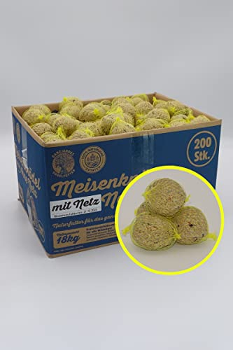 ca. 200x90gramm Futterbauer Meisenknödel (18kg) MIT Netz Meisenfutter