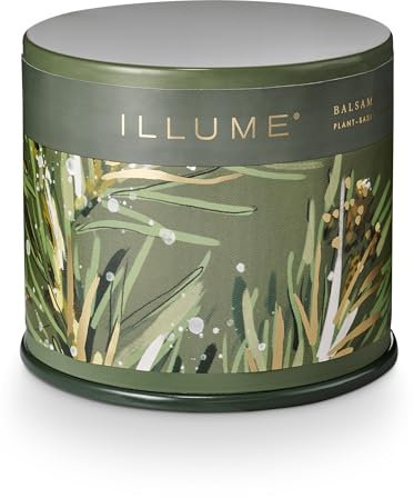 Illume, Candle Tin Balsam Cedar Vanity 11.9 Ounce