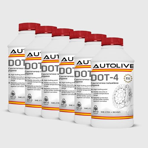 ProFusion Líquido de Frenos Dot-4 Sintético - Líquido para Frenos - 400 ml (6)