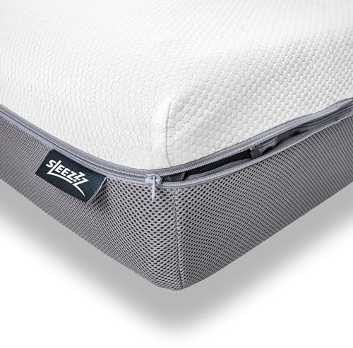 Sleezzz Premium Matratze Viscoschaum, Höhe 20 cm, Härtegrad H2/H3, mit Wendegriffen (90 x 200 cm)