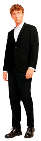 Jack & Jones JPRBUSHWICK Mathew Regular Suit, Ónix Negro. Ajuste: Ajuste Regular, 50