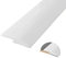 3.3/6.6/9.8 ft Carpet Threshold Transition Strip, Self Adhesive Carpet Edge Strip, PVC Edging Trim Strip, Suitable for Threshold Height Less Than 3.0/5.0 mm(White,3.0mm x 1.0m)