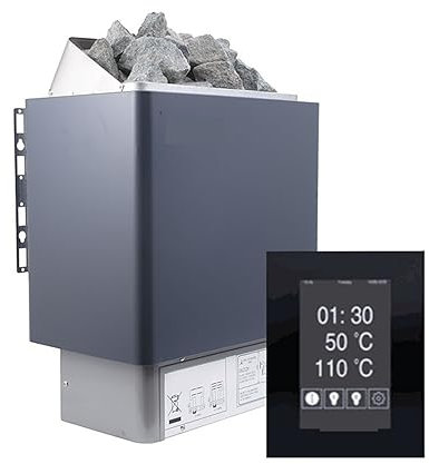 Stufa per Sauna, Riscaldatore for sauna da 9 kW, riscaldatore for sauna secca for controller touch screen for sauna tradizionale,per sauna/doccia/bagno