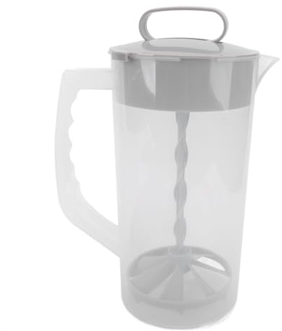 Baby Formula Mixing Pitcher, 2000 Ml Breastmilk Pitcher med Justerbalblandare, Låsande Lock, Ingen Dropppip Bröstmjölkkanna för Drycker, Enkel Blandningssaftbehållare