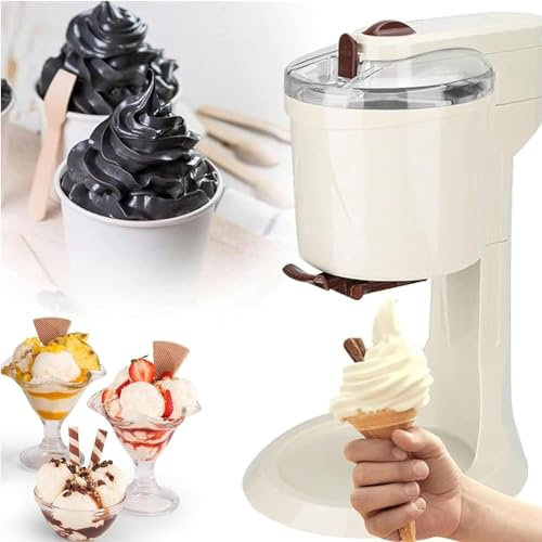 Soft Serve Ice Cream Maker, Fast DIY Frozen Yogurt and Dessert Machine for Home Kitchen, 220V