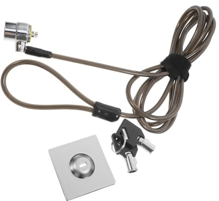 LRXIYODE Candado Portátil para Portátil con Cable de Acero Reforzado Bloqueo Seguro para Oficina y Hogar Resistente y Fácil de Usar