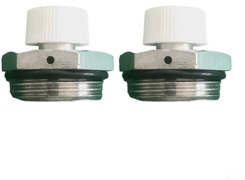 Automatic Heater Bleeder Valves 2 Pack for Heating Systems, For Radiator Air Release Valves to Reduce Air Traps and Improve Heat Flow (Copper 1/2)