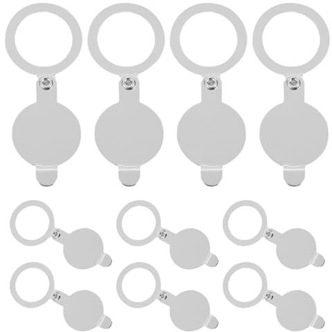 DIYEAH Lot de 10 cache-trou de porte en cuivre - Protection contre les regards indiscrets (diamètre intérieur 16 mm, diamètre extérieur 20 mm) - Cache-vue pour la sécurité des appartements
