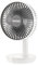 Unold 86710 Tischventilator Silverline White - Weiß,25 Watt, 2-stufige Geschwindigkeitsregelung, Oszillation zuschaltbar, Schutzklasse II