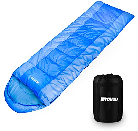MYDUDU Schlafsack Sommer Winter Outdoor, Deckenschlafsack Winterschlafsack, Schlafsack für Erwachsene und Kinder, für Camping, Wandern, 4-Jahreszeiten leicht, Festival, 220x75