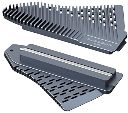 ElecGear PS5 NVMe SSD Heatsink, EL-P5C Heat Pipe + Solid Aluminum Cooler for PlayStation 5 internal PCIe M.2 NVMe 4.0 Gen4 Gaming Memory, Thermal Pads and Re-designed SSD Mounting Post Kit