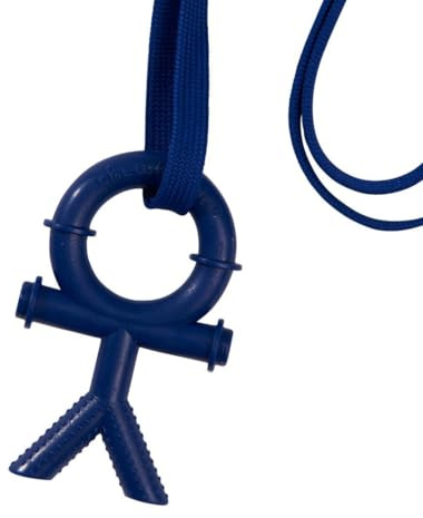 Sensory Direct Chewbuddy Tuff Stickman - Pack of 1, Strong Sensory Fidget Toy, Chew or Teething Aid | for Kids. Adults, Autism, ADHD, ASD, SPD, Oral Motor or Anxiety Needs - Blue
