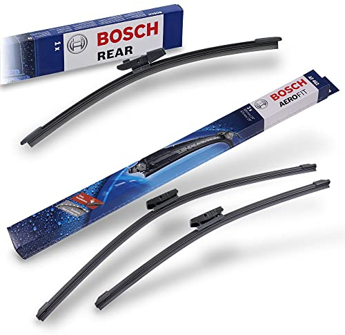 Bosch Scheibenwischer Heckwischer Vorne + Hinten, Aerofit AF462 + A282H, Wischer Scheibenwischerblätter Set für Frontscheibe und Heckscheibe, Passend für - SKODA YETI (5L);VW GOLF 6 (5K1)