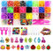 REX-WORLD 2500+ Loom Bands 23 Colors Refill - Friendship Bracelet Making Kit - Gift- DIY Toys - X-mas- Rubber- Color Beads- for Kids Boys Girls Age 3 4 5 6 7